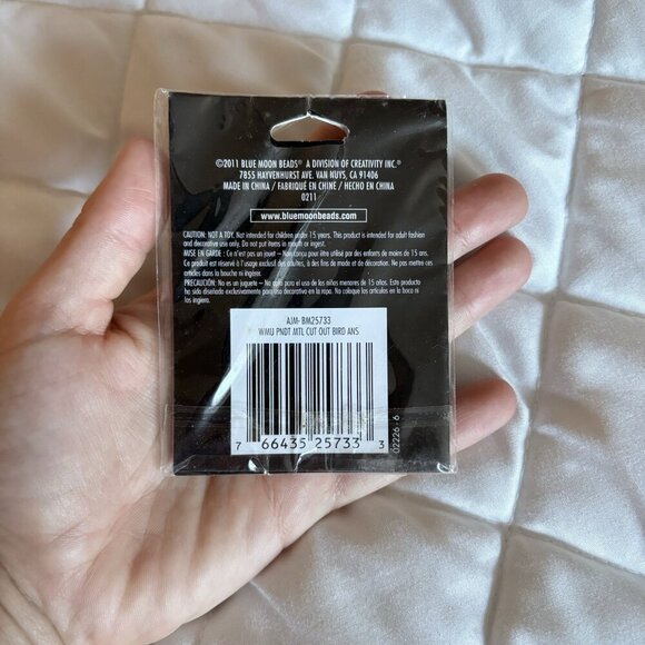 NEW BLUE MOON BEADS Necklace Pendant Metal Bird Dove Silver Tone - Picture 3 of 5